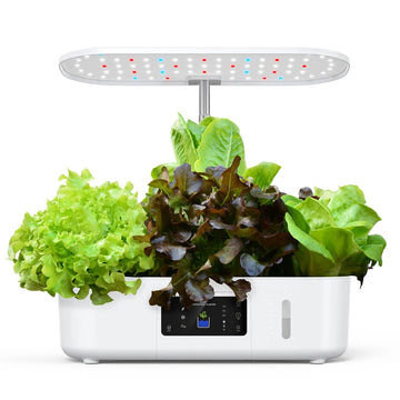 Hydroponic Herb Growing Kit with LED Light and Smart Water Pump